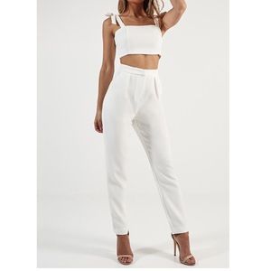 Showpo Girls on Film two piece set in white